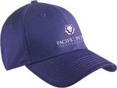 Structured Stretch Cotton Cap, Purple